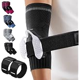 CAMBIVO 2 Pack Tennis Elbow Brace, Dual Gel Pad Compression Sleeve, Black | Adjustable Strap, Targeted Relief for Tendonitis, Golfer's Elbow, Breathable Knit, Daily Wear, Non-Slip Fit, for Men Women