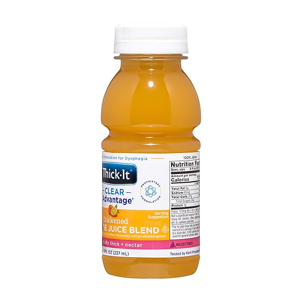 THICK-IT CLEAR ADVANTAGE THICKENED ORANGE JUICE BLEND – MILDLY THICK/NECTAR, 8 OZ BOTTLE