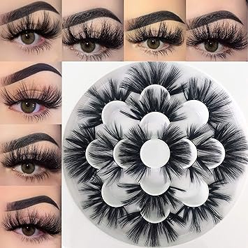Mikiwi 25mm Faux Mink Lashes, 6D lashes 