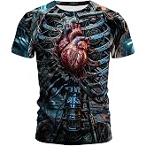 Funny Novelty Party Shirt Graphic 3D T-Shirt Short Sleeve Crewneck Shirts for Men S-4XL