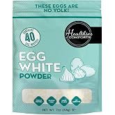 Healthier Comforts Egg White Protein Powder | Pure Dried Egg Whites, Unflavored | Pasteurized, Ready to Eat, Gluten Free, Made in USA | Perfect for Shakes, Meringue, Royal Icing, Baking (7 oz)