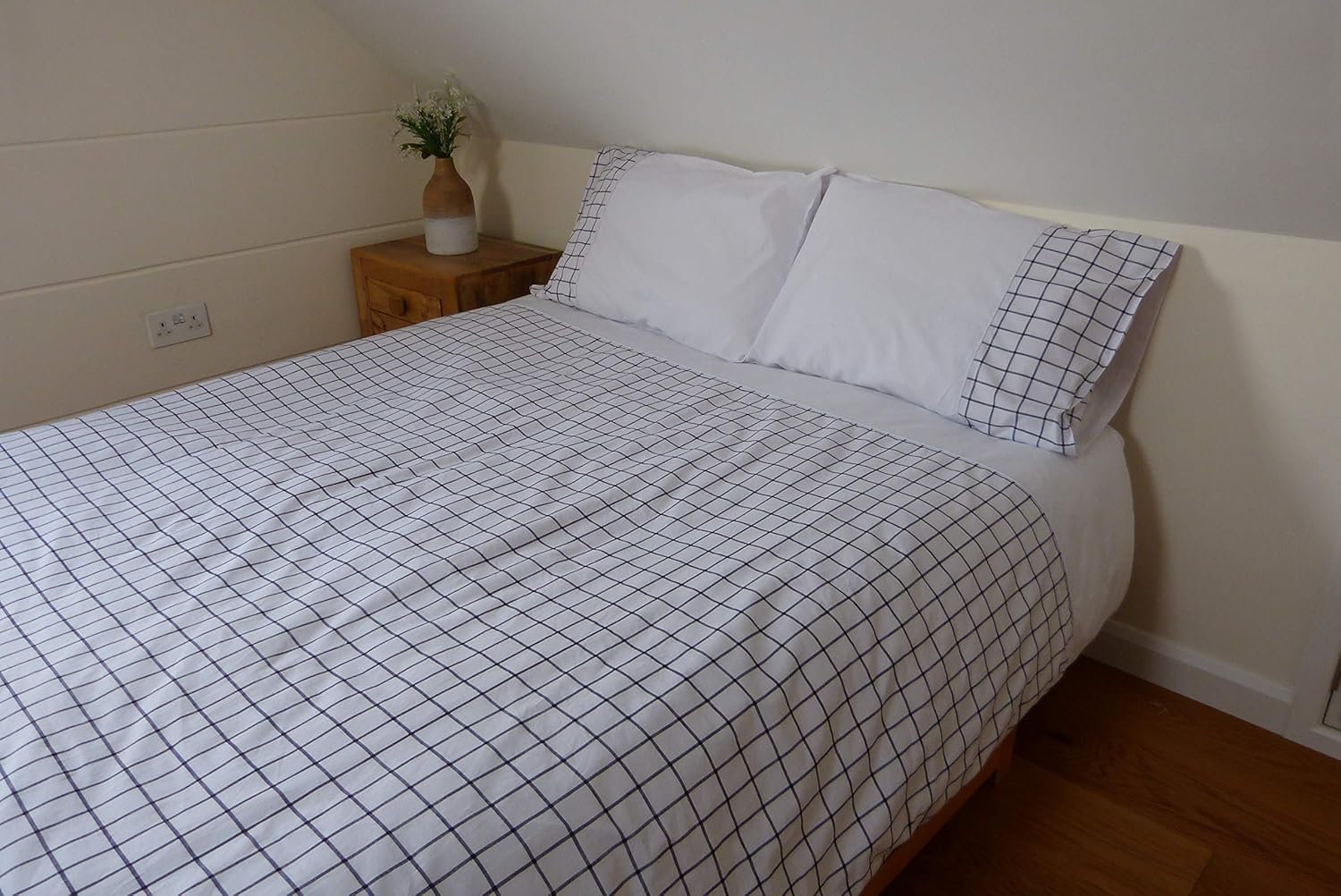 100% Cotton King Size Duvet Cover with Continuous ZIP on THREE SIDES