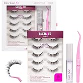 Curacoro Ultra-Light Micro Band Strip Lash Kit 5-14mm, Charm Attack | Bold Definition, Ultra-Light Design, Flexible Band, Comfortable Wear