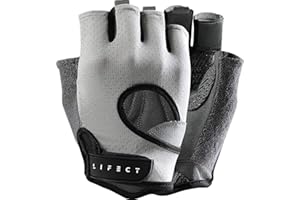 LIFECT Freedom Workout Gloves, Knuckle Weight Lifting Shorty Fingerless Gloves with Curved Open Back, for Powerlifting, Gym, Women and Men