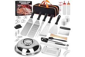 139Pcs Blackstone Accessories, Anpro Blackstone Griddle Accessories Complete Stainless Steel Griddle Spatulas Gift Set with S