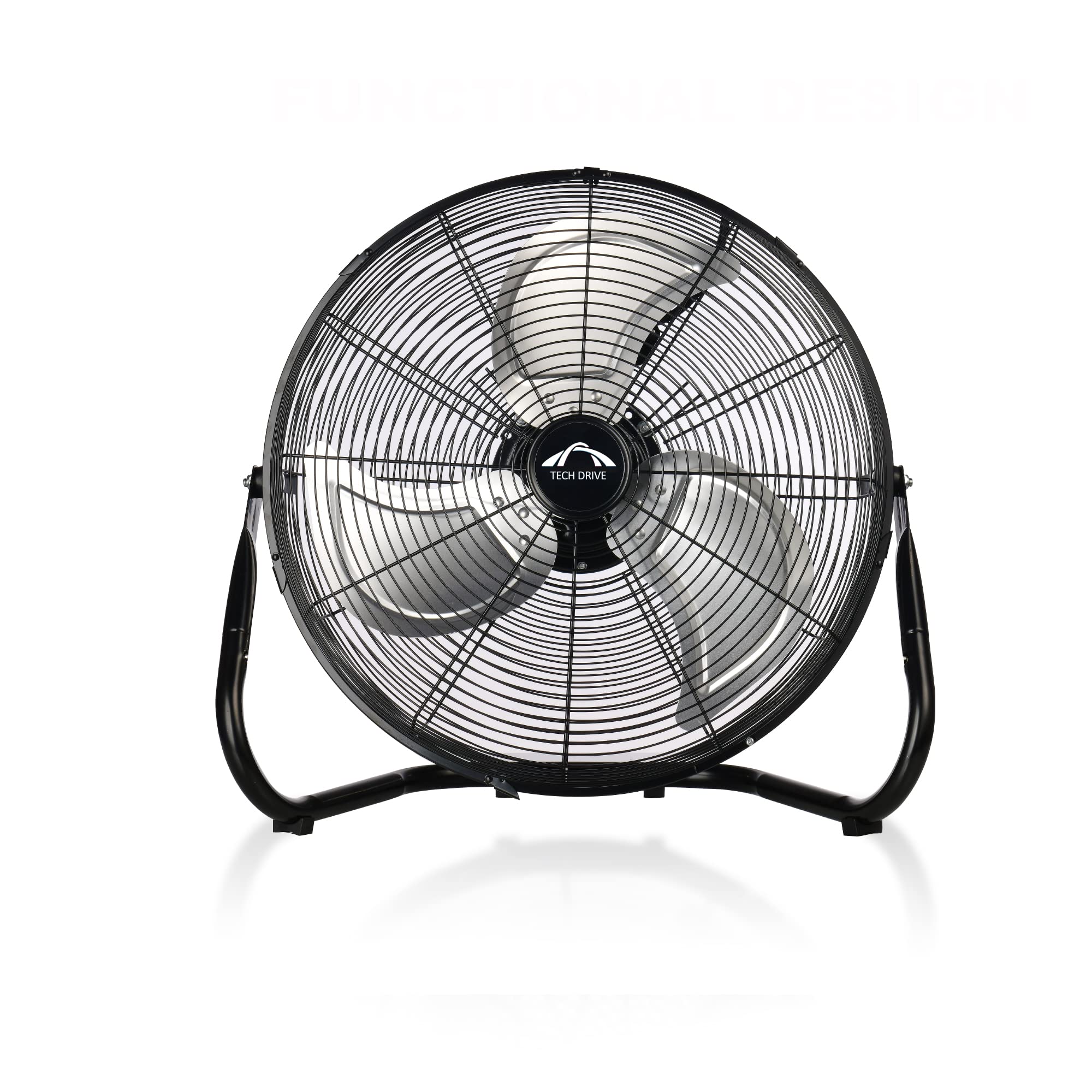 Tech Drive High Velocity Floor Fan,12 inch Heavy