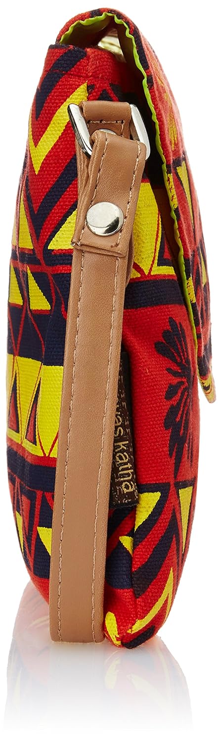 kanvas katha women's sling bag (aboli) (kkpus004ab)