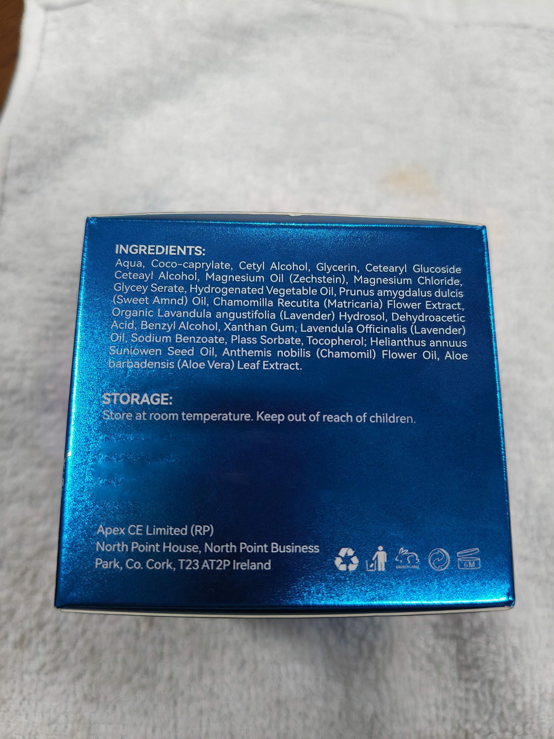 Generic Premium Magnesium Cream for Sleep 3.17 Oz, Topical Magnesium Cream – Safe and Easy to Absorb, Quick Drying without Residue, Gentle to The Skin, Blue