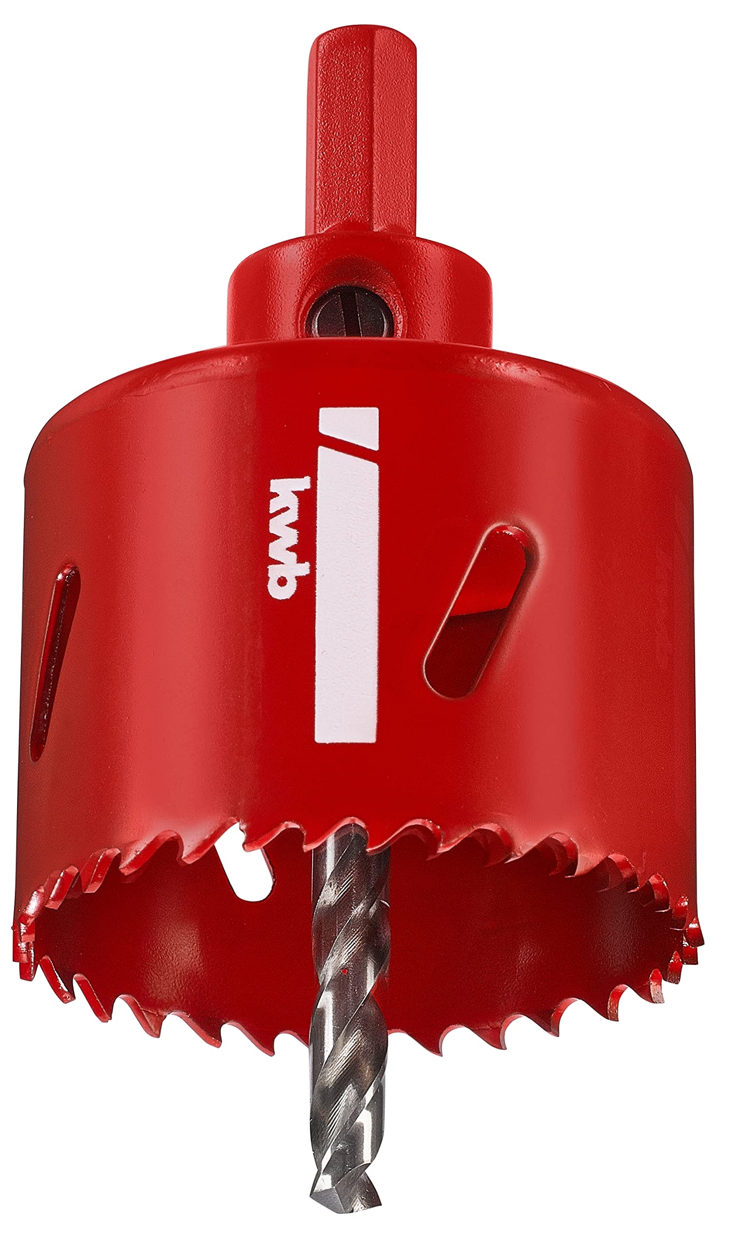 kwb Hss Bi-Metal Hole Saw Ø 56 Mm With Progressive Vario-toothing, High Precision, Hexagonal Shank, 38 Mm Cutting Depth and Centre bit