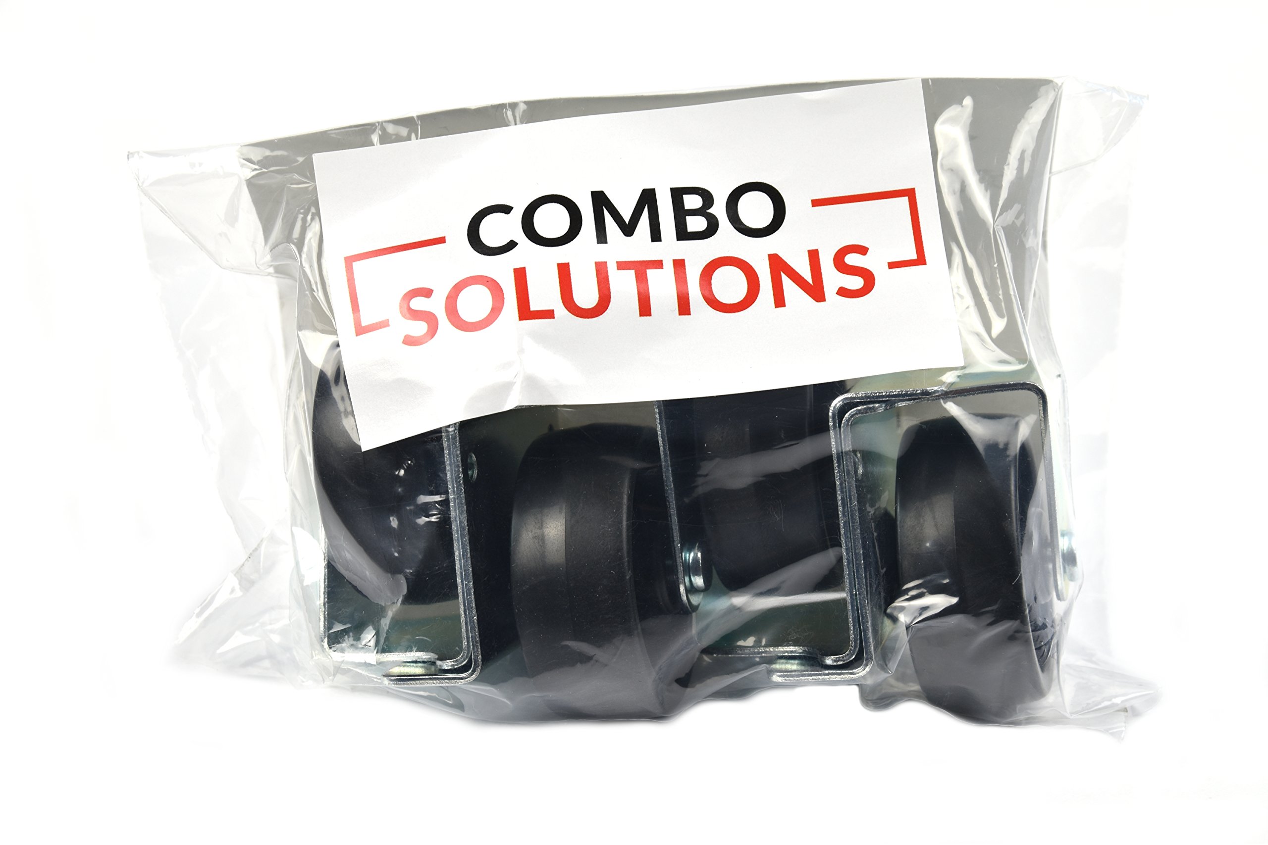 Combo Solutions Caster Wheels for Trundle Bed Steel Zinc Frames (Pack