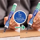 RAINBOW CHALK MARKERS Twin Dark Grey Grout Pen Restore Kitchen Bathroom Tile view 3