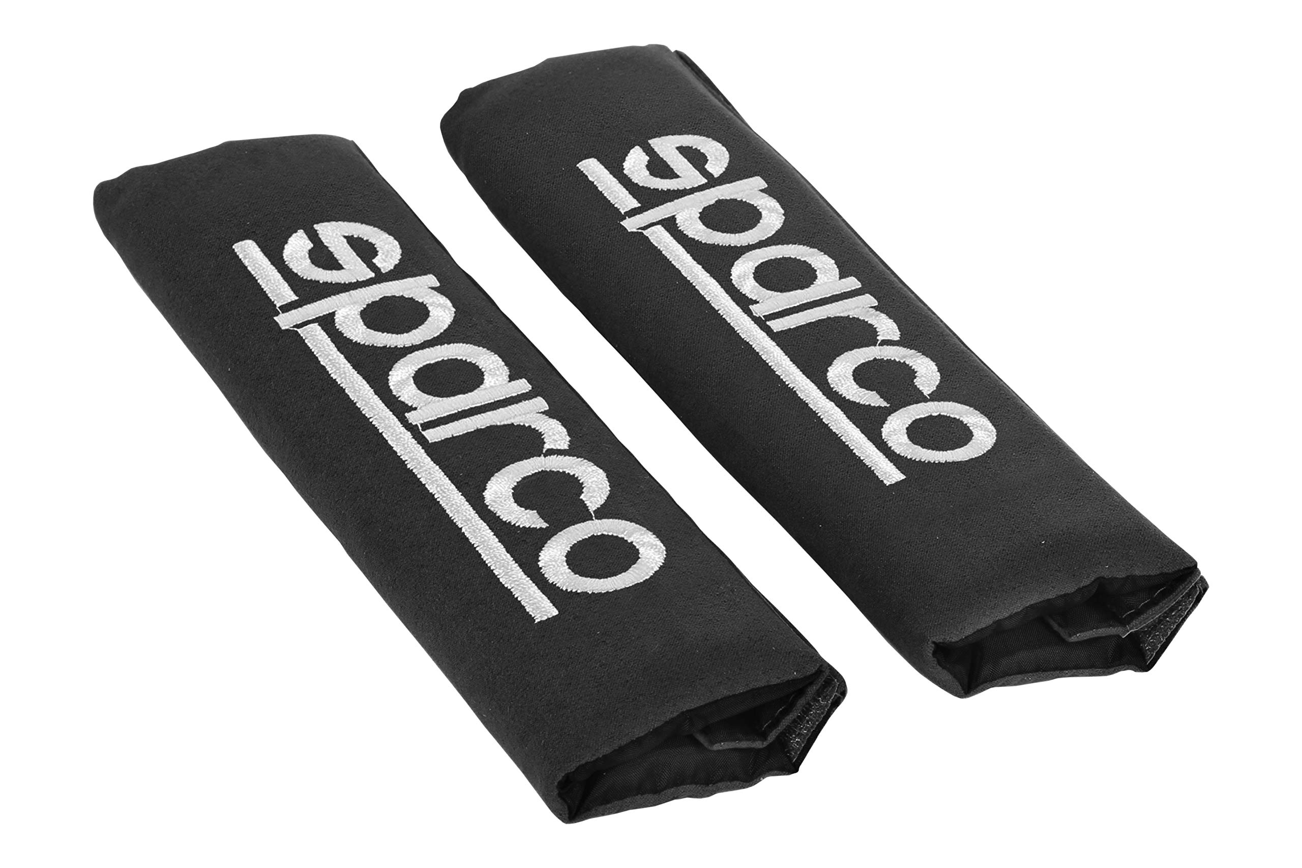 SPARCO SPC1204BK Seat Belt Padding, Black, 2 Units, Nero