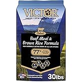 Victor Super Premium Dog Food – Select Beef Meal & Brown Rice Formula for Immune and Gut Health – Gluten-Free Beef Meal Dry Dog Food for All Normally Active Dogs of All Life Stages, 30 lbs