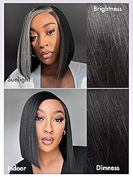 LUVME HAIR Bob Wig 100% Human Hair Wigs Glueless