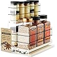 Vertical Spice Combo Spice Rack Drawer - Pull Out Pantry Organizers and Storage - Kitchen Cabinet Organizer - Seasoning Sliding Caddy - Made in USA (5.75" W x 10.75" H x 10.60" D, Assembled)
