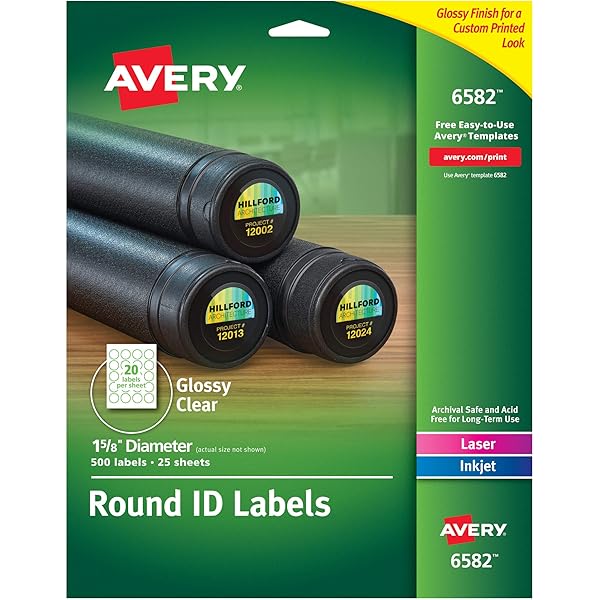 Amazon.com : Avery® Print-to-The-Edge Easy Peel® Round Labels ...
