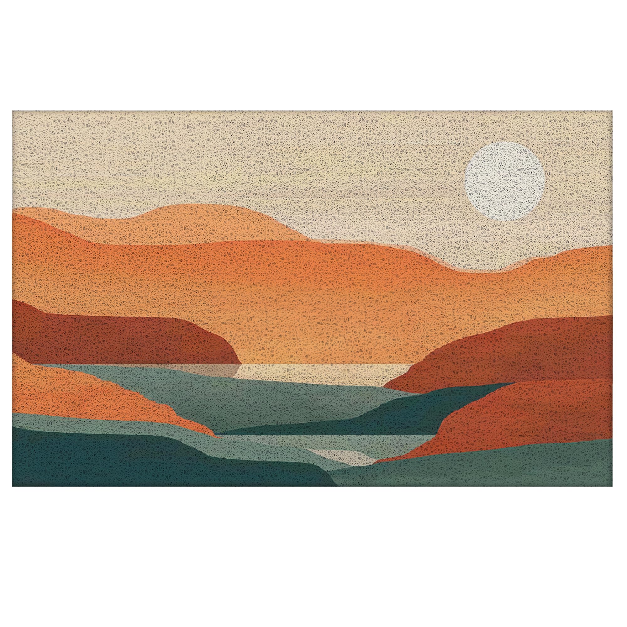 Photo 1 of LUVADIAN Boho Door Mat - Bohemian Sunset Mountain Front DoorMats Outdoor,Welcome Mat, Bohemian Door Mat Doormat Outdoor Indoor Entrance, Indoor Door Mats for Entryway, Boho Home Decor, 17x30 Inch