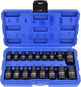 US PRO Impact E Star Sockets 3/8 and 1/2 Drive Set E5 to E24 17pc view 3