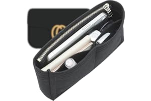 OAikor Zipper Purse Organizer Organizer Compatible with GG Small Marmont Insert Matelasse Shoulder Bag and More, Felt Mini Handbag Organizer Pouch for Women Inner Bladder Bag (Black, Small)