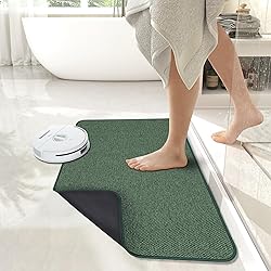 Bath Mat,Ultra Thin Bathroom Rugs,Rubber Bath Mats