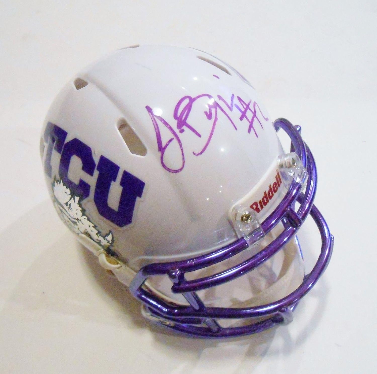 Trevone Boykin Signed TCU Horned Frogs Football Mini Helmet