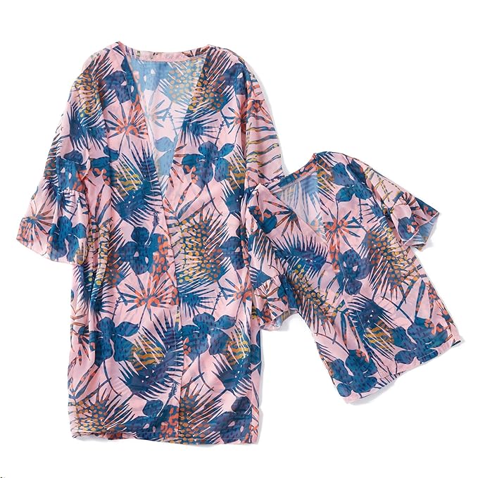 Amazoncom Yaffi Womens Swimsuit Cover Up Leaves Printed