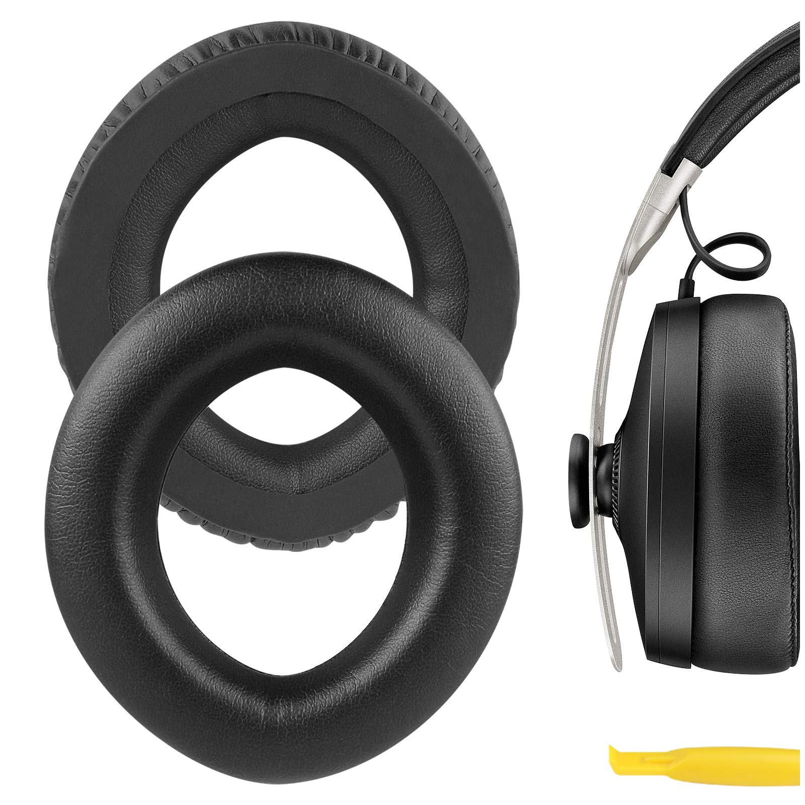 Geekria Replacement Ear Pads Compatible with Sennheiser MM550-X, PX360, PX360-BT Headphones Ear Cushions, Repair Parts (Black)