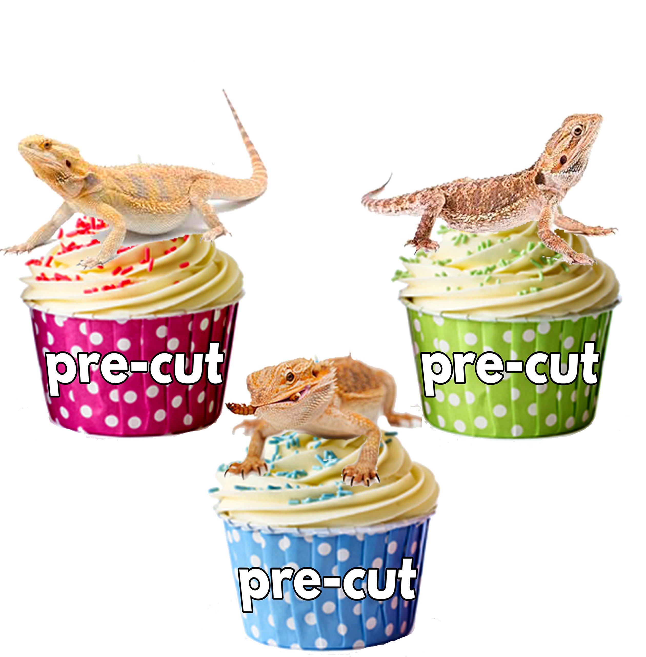 reptile cupcake toppers