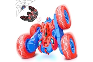 JovialToyz RC Cars Toys for Boys Ages 3-8 Kids Remote Control Stunt Car Toy Gifts for 4 5 6 7 8 9 10 Year Old Boy Girl Birthday Gift 360° Flip 4WD Car for Boys Age 4-6 5-7