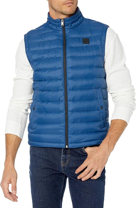 Hugo Boss BOSS Men's Lightweight Down Vest, Navy, 48 Amazon.ca