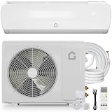 19 SEER2 Ultra-Quiet Mini Split AC | 9000 BTU 3-in-1 Cooling/Heating/Dehumidifier | 230V Inverter Heat Pump | 42dB Whisper Operation | 10ft Pre-Charged Line Set | White Modern Design