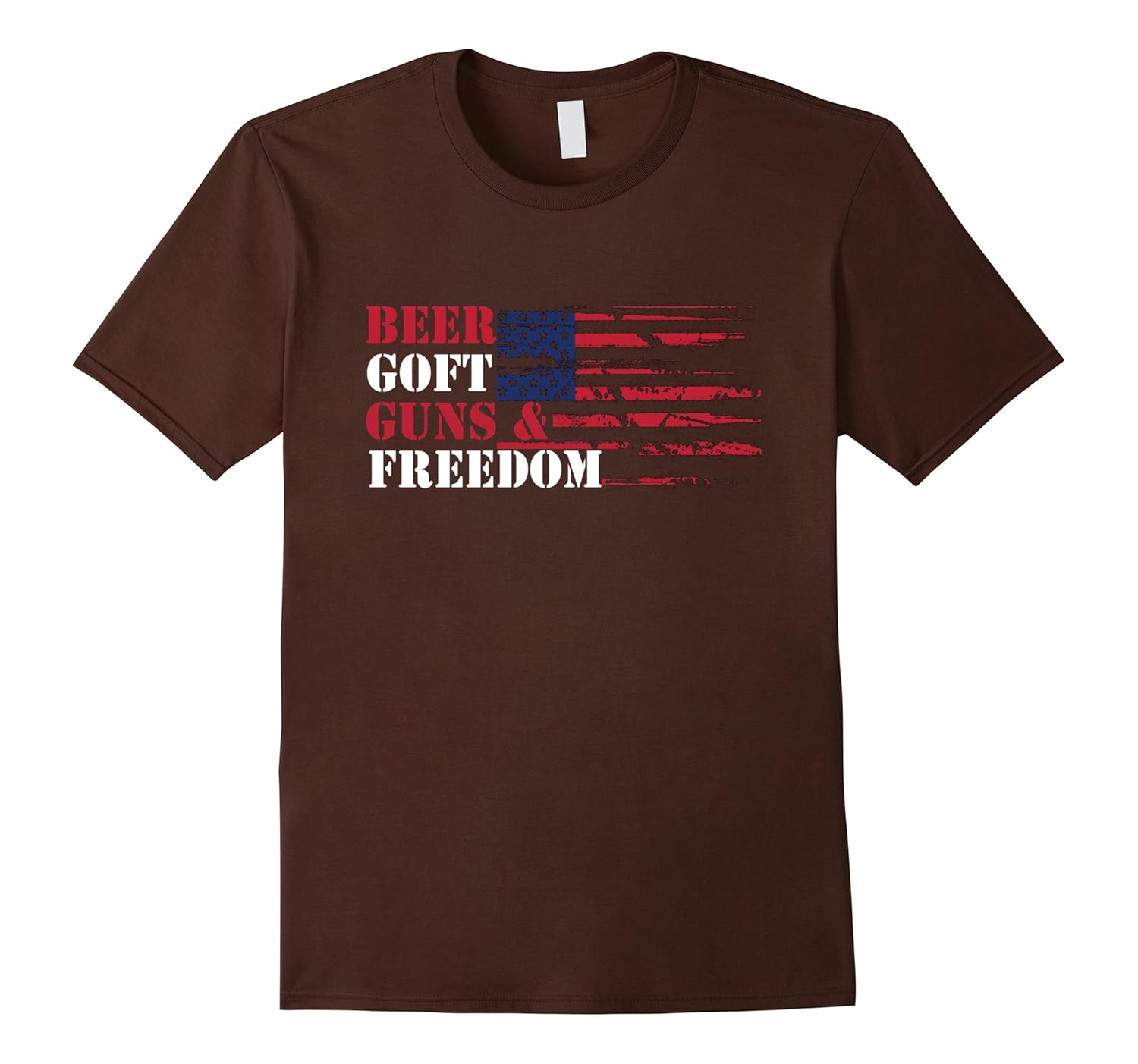 Beer Goft Guns Freedom USA Flag TshirtArt Artvinatee
