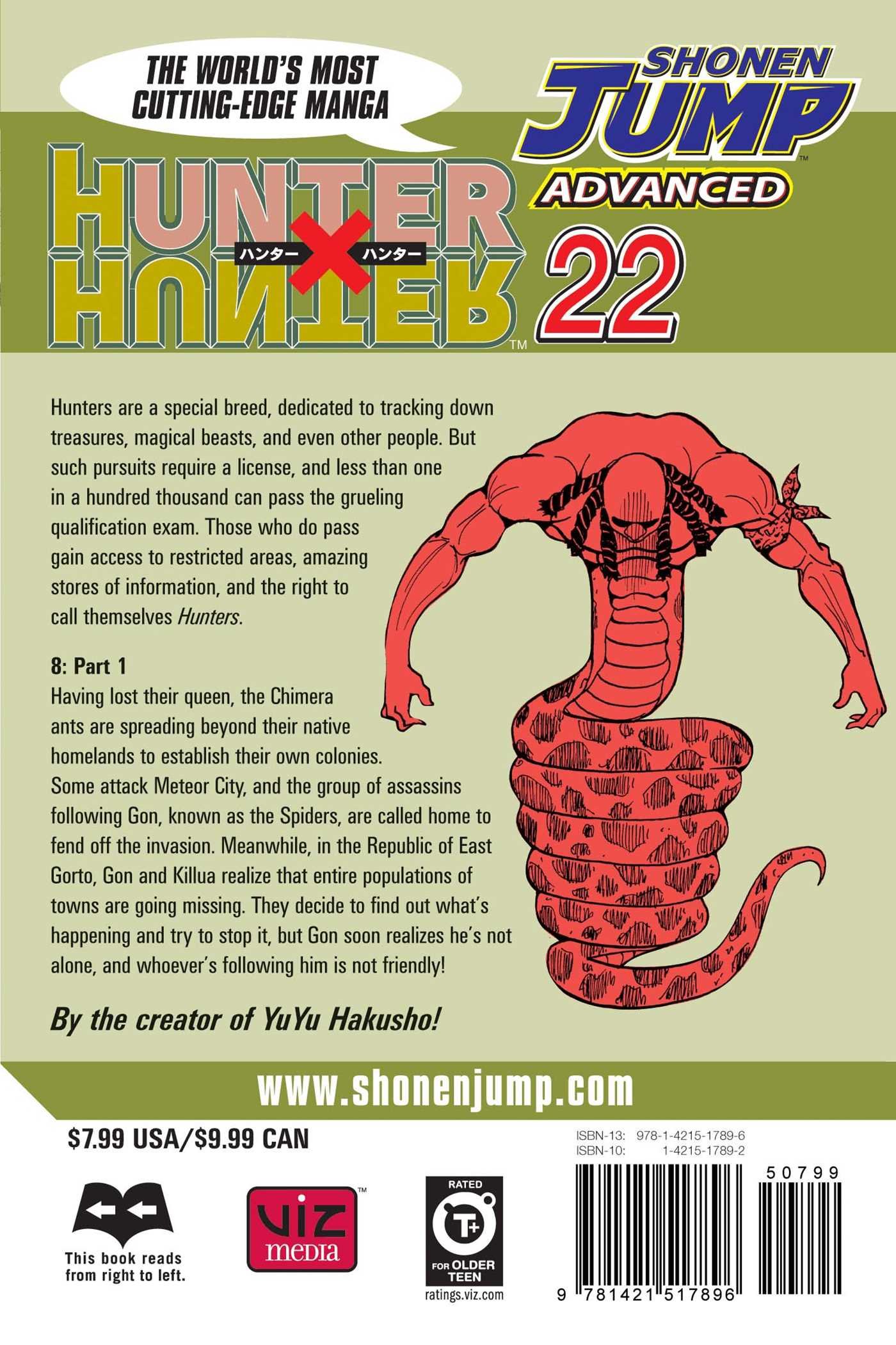 Hunter X Hunter Vol 22 22 Togashi Yoshihiro Amazon Com Books