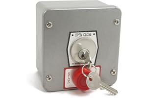 MMTC 1KXS Nema 4 Exterior Tamperproof Open-Close Key Switch With Stop Button Surface Mount by MMTC