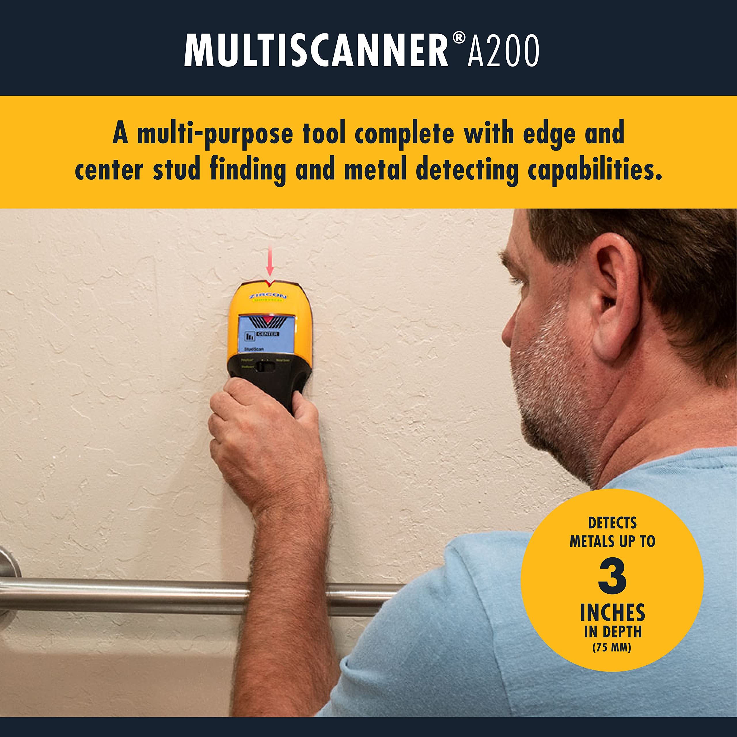 Zircon Multiscanner A200 Electronic Wall Scanner / Metal Detector/ Live ...
