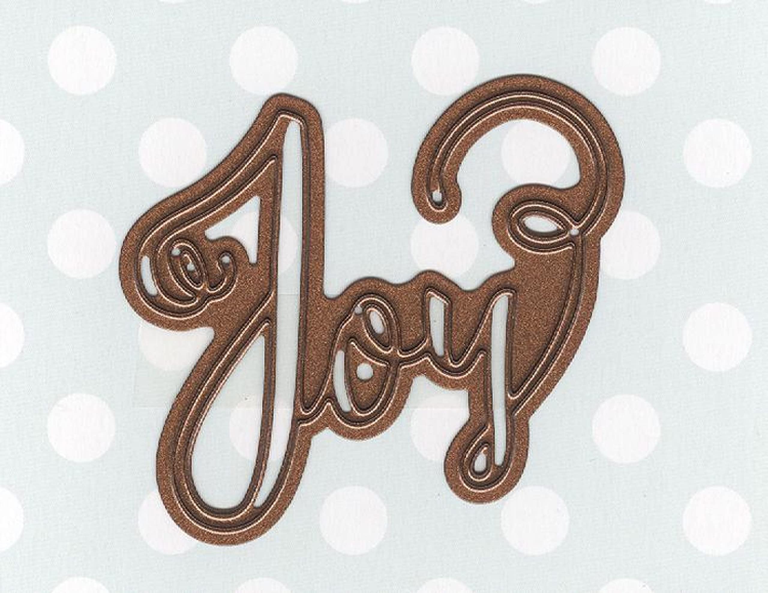 Sue Wilson Festive Collection Lavish Joy Die, Metal, 4.5 x 5.6 cm