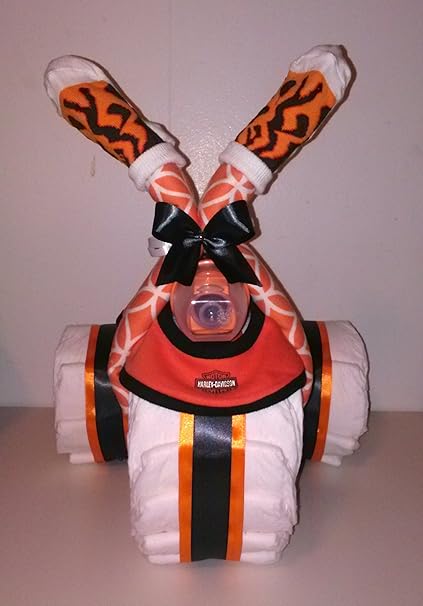 harley davidson diaper cake