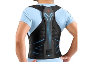 ComfCool Y-shaped Bionic Posture Corrector with Armpit Pads for Full Back Support, Adjustable Back Brace for Upper Lower Back