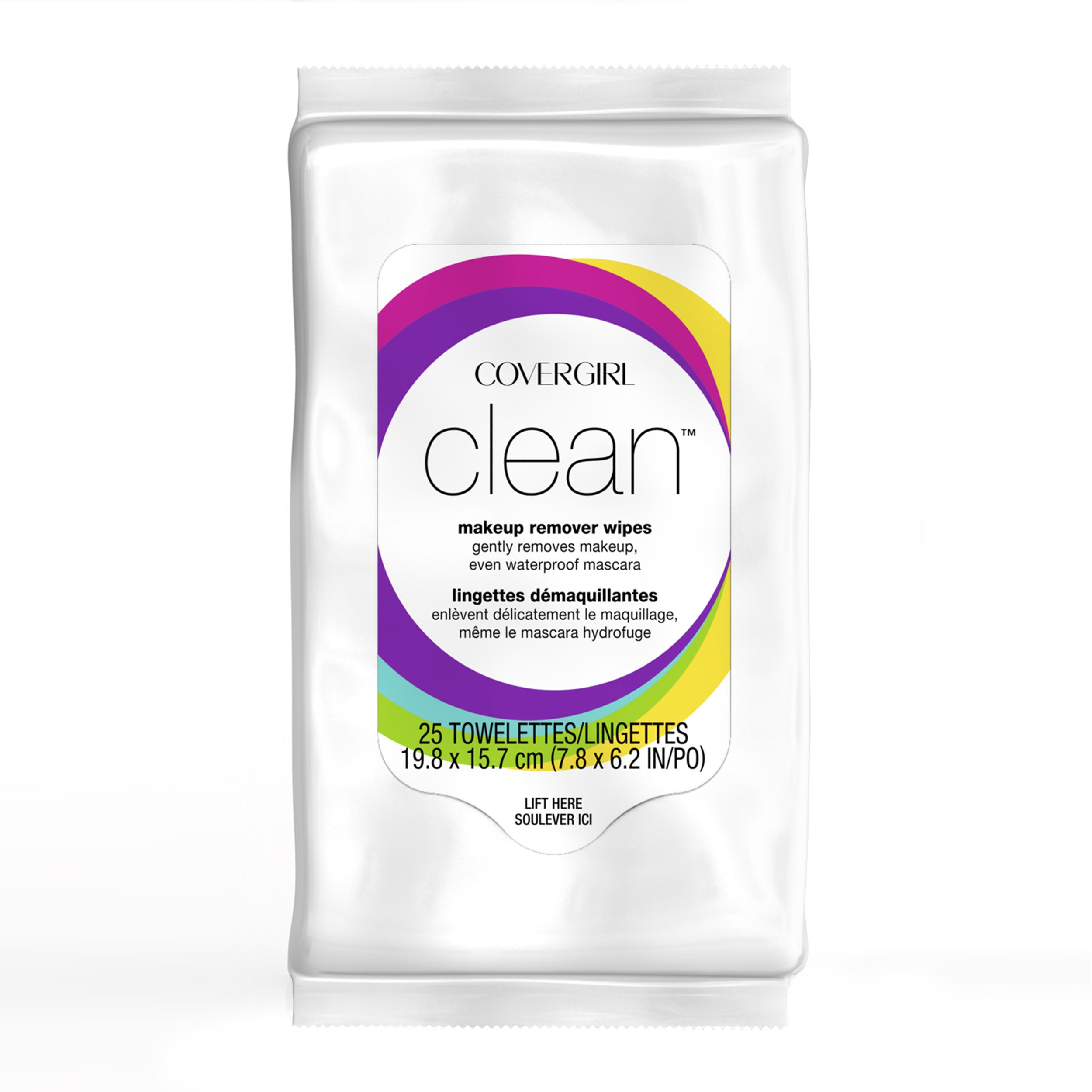 COVERGIRL Clean Make-Up Remover Wipes, 25 Count (packaging may vary)