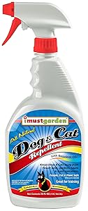 I Must Garden Dog and Cat Repellent: All Natural Spray to Stop Chewing and Repel from Yards, Plants, and Gardens – 32oz Easy Spray Bottle