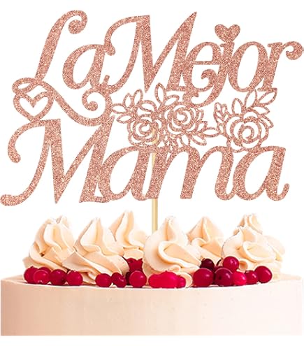Bejotaa 10 Pcs Mother's Day Cake Toppers - Acrylic Happy Mother's Day Picks, Cupcake Decorations, Birthday Party Favors
