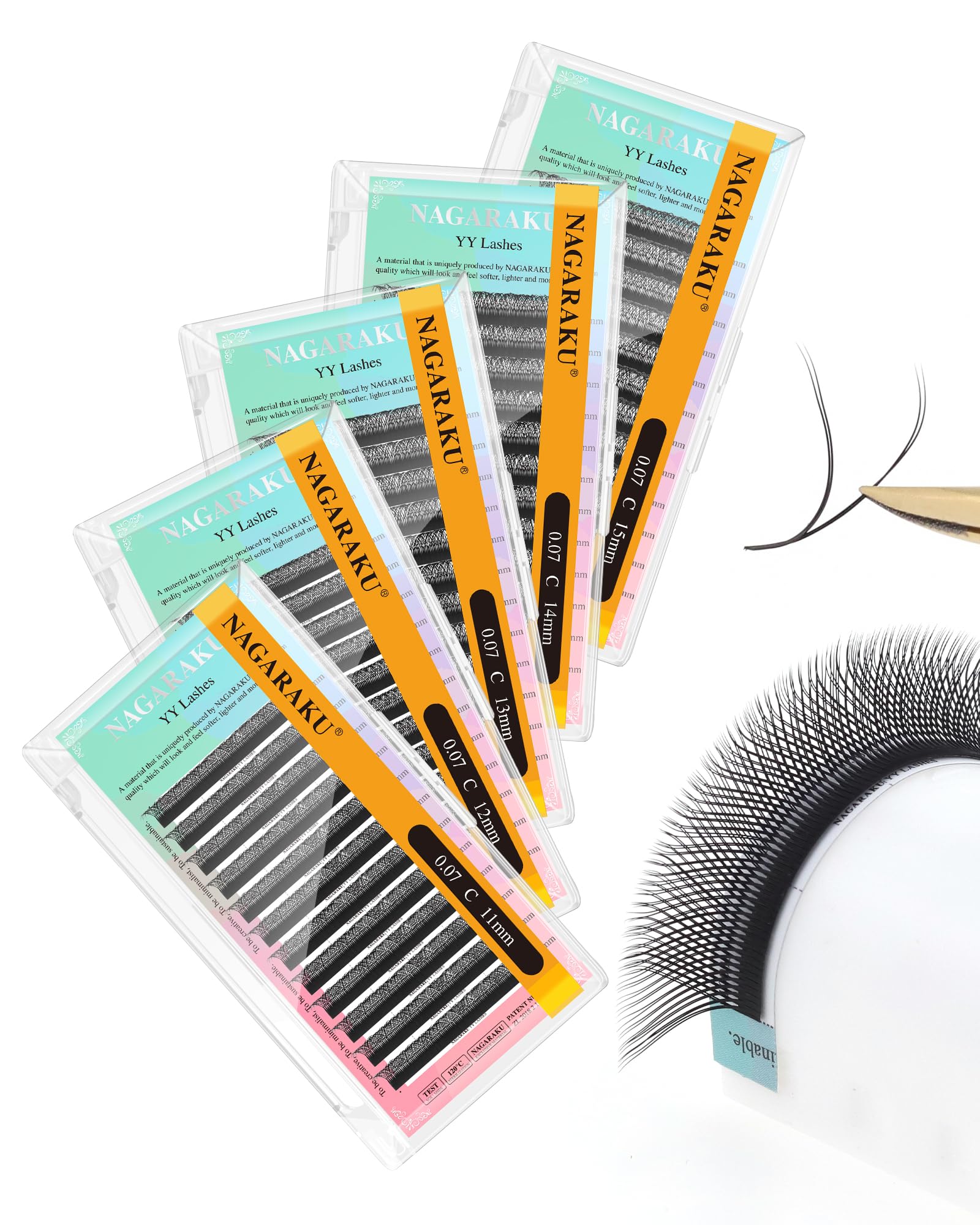 NAGARAKU 5 Trays yy Eyelash Extensions y lash