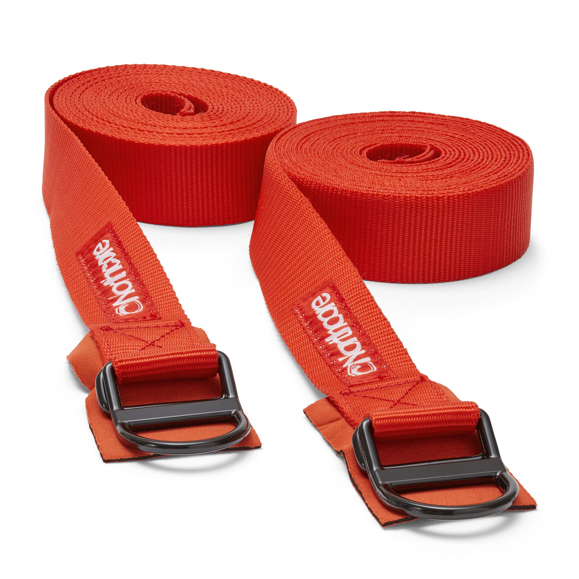 Northcore Surfing and Watersports Accessories - D-Ring 5M Roof Rack Straps Tie Downs - Red - No mechanical parts