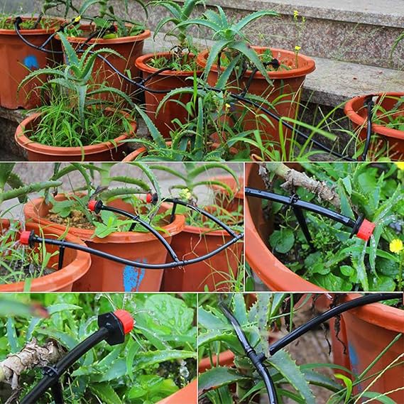 TedGem Kit de riego por goteo, sistema de riego automático DIY con ...