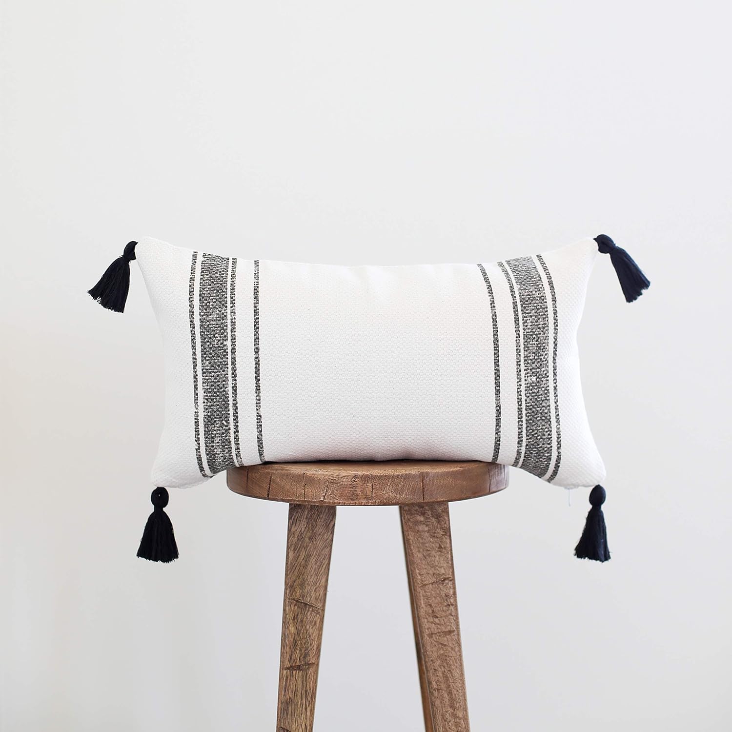 Woven Nook Decorative Lumbar Throw Pillow Cover, Luca Style