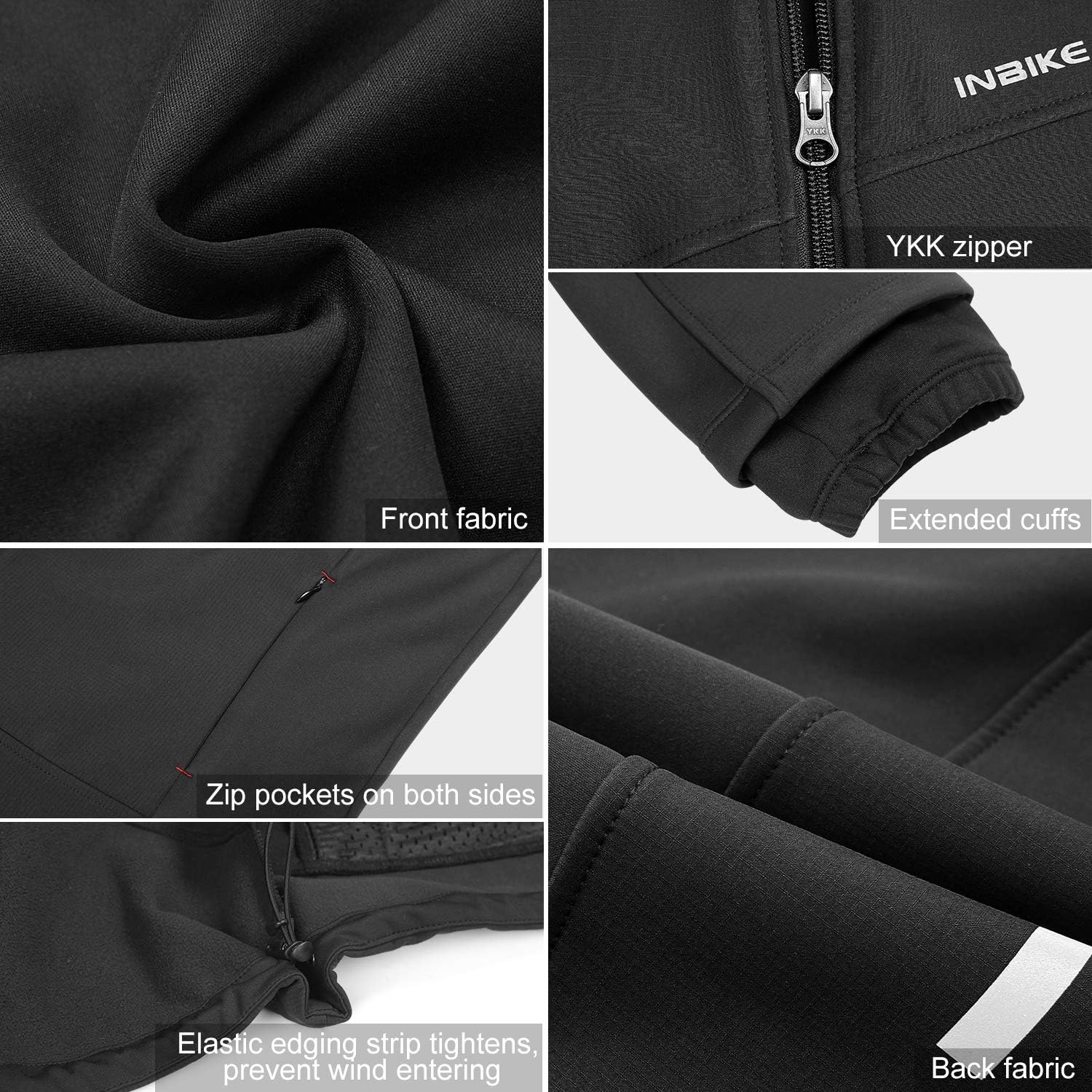 INBIKE Men's Detachable Hooded Fleece Multi-Functional Windproof Warm Jacket : Clothing