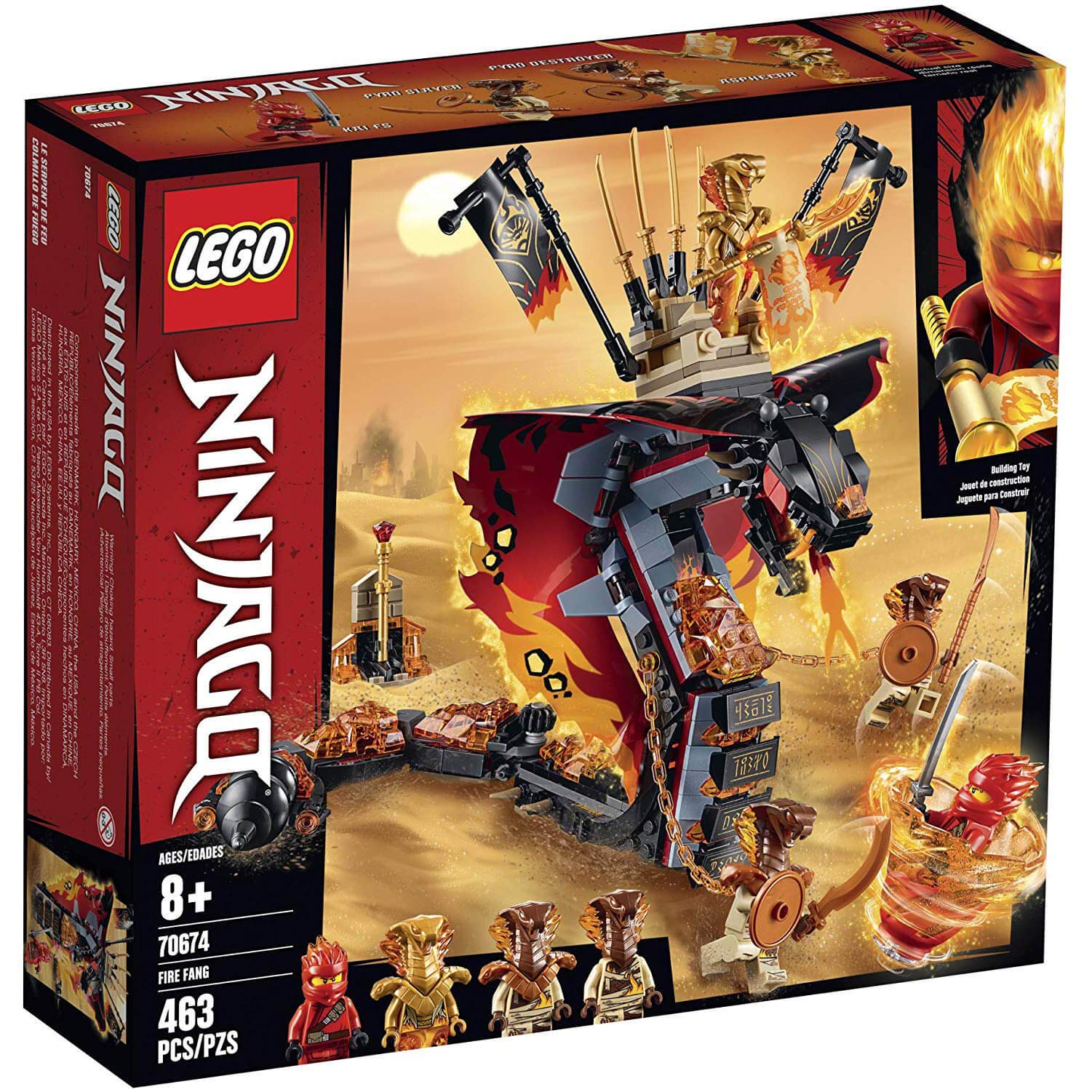 LEGO Ninjago 70674 Fire-Snake (463 pieces)