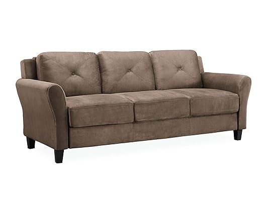 Lifestyle Solutions Collection Grayson Micro-fabric Sofa, Brown