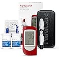 FORA Pro Voice V9 Diabetes Testing Kit for Accurate and Easy Monitoring Your Blood Glucose with Talking Glucometer, 1 Meter, 100 Test Strips, 100 Lancets, 1 Painless Design Lancing Device, Carry Case (Expiry Date: 2025/9/13)