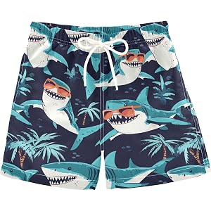 Mazeann Boys Board Shorts Swim Trunks for Kids Toddler Boy Quick Dry Bathing Suit Beach Swimsuit